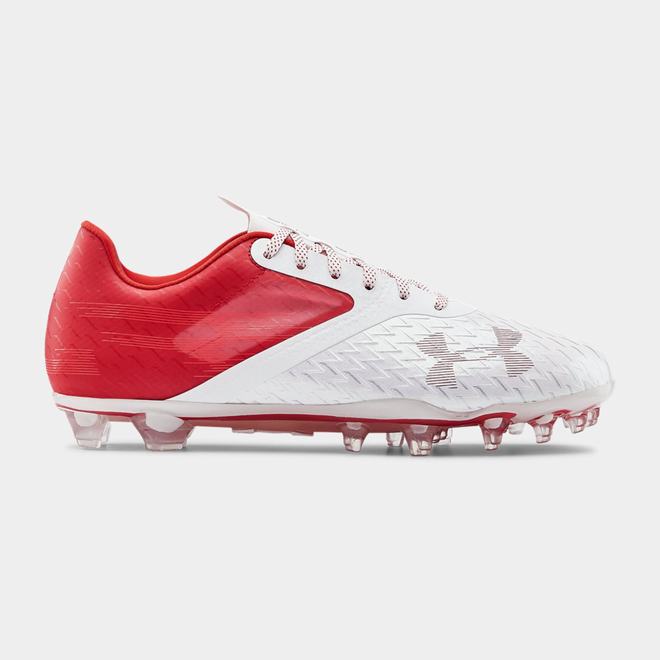 Under Armour Blur Lux MC - Panske Lacrosse Obuv - Červené/Biele